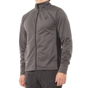 Spyder Men Full Zip Jacket Gray Color Size Medium Lightweight RP$59.50 New w Tag
